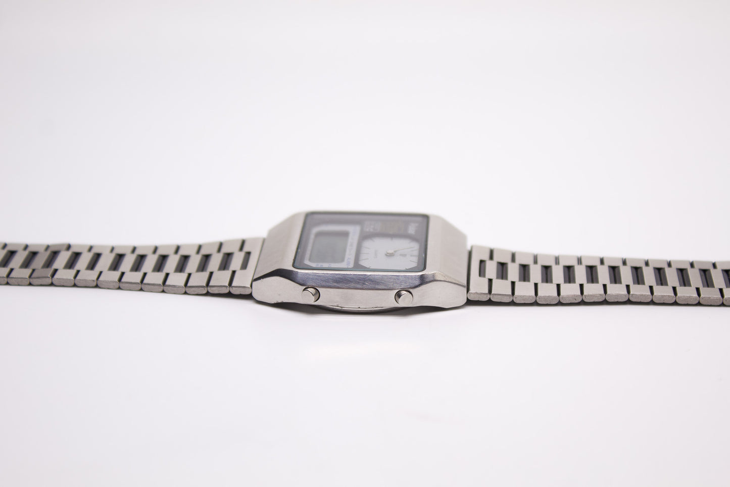 1991 Pulsar Ana-Digi Panda Dial Chronograph-Alarm Men's Wrist-Watch