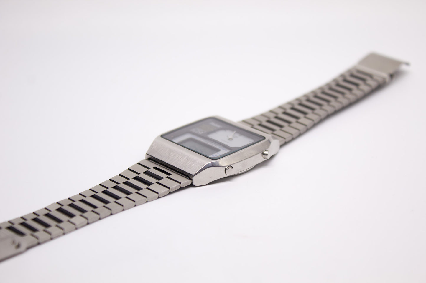1991 Pulsar Ana-Digi Panda Dial Chronograph-Alarm Men's Wrist-Watch