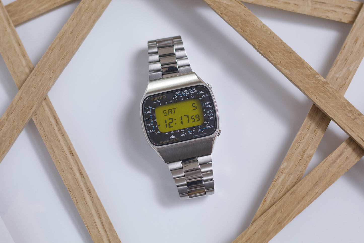 1978 Seiko Digital 'Pan-Am Lemon Face' Men's Wrist-Watch