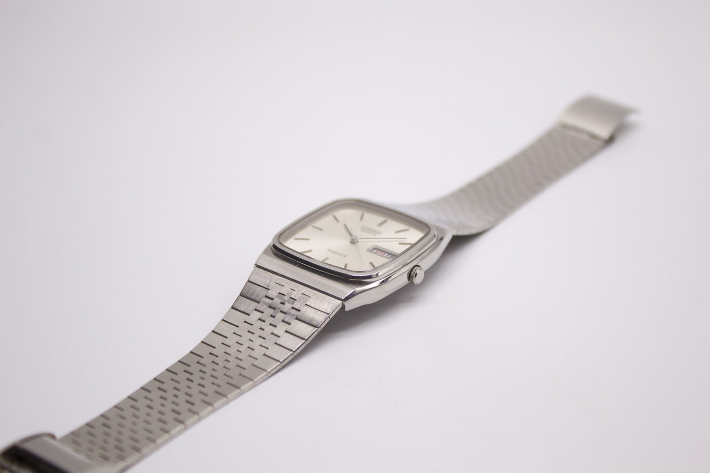 1983 Seiko Majesta Silver Sunburst Dial Men's Wrist-Watch W/Box