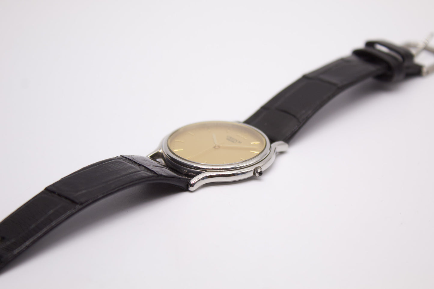 1997 Seiko Credor Straight Grain Golden Dial Men's Wirst-Watch