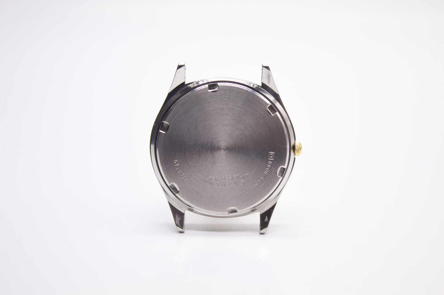 1992 Seiko SQ Straight Grain Silver Dial Men's Wrist-Watch