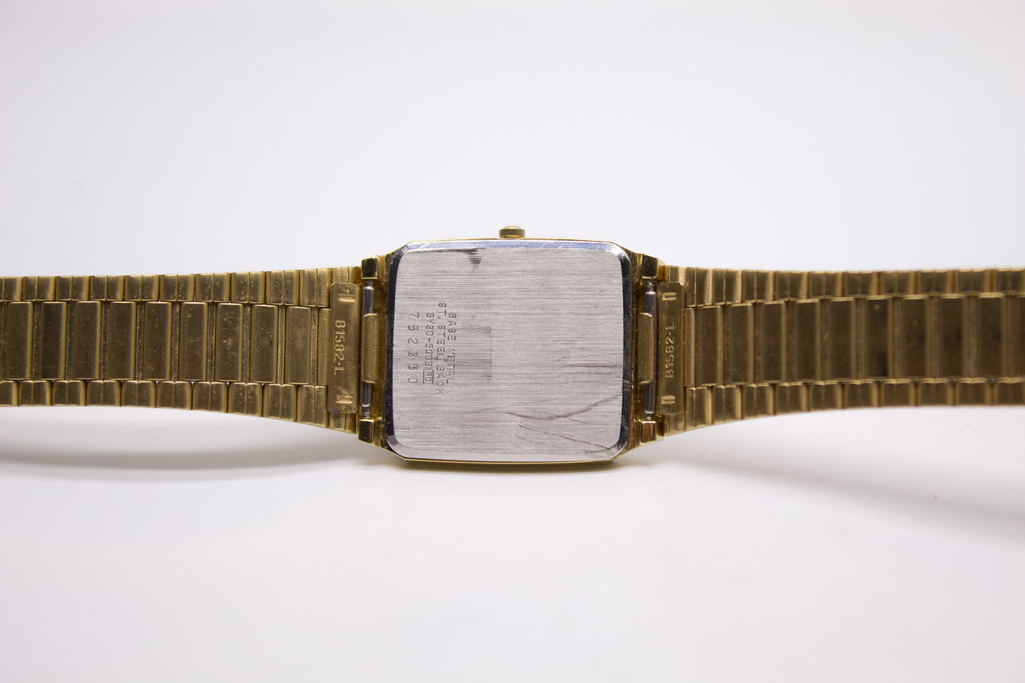 1987 Seiko 'Tank' Gold Toned Men's Wrist-Watch