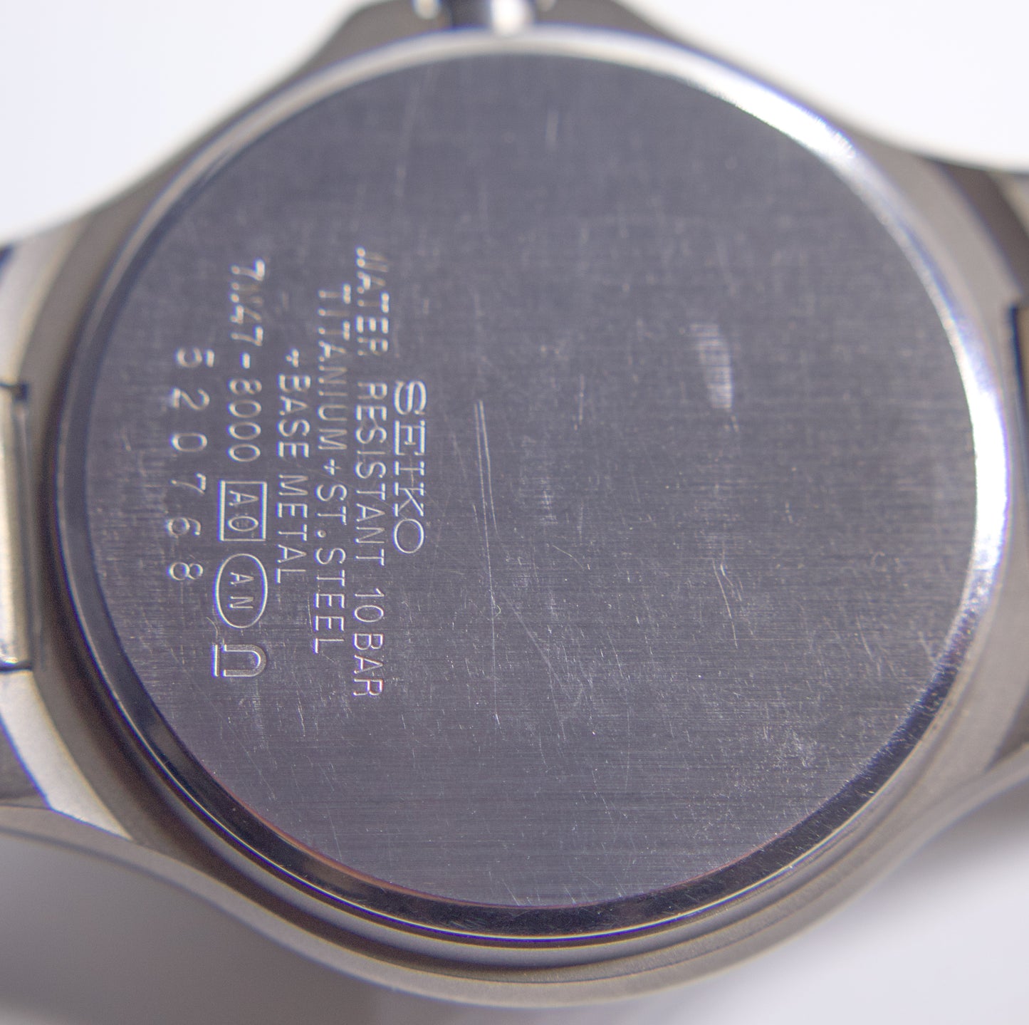 1995 Seiko Spirit Titanium Linen Dial Men's Wrist-Watch