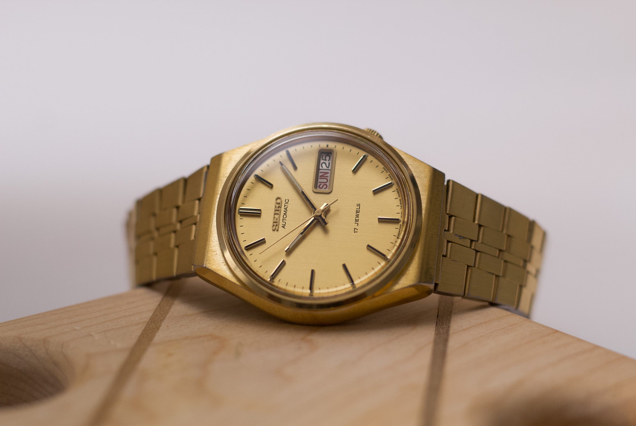 Serviced] 1979 Seiko Automatic Golden Dial Men's Wrist-Watch