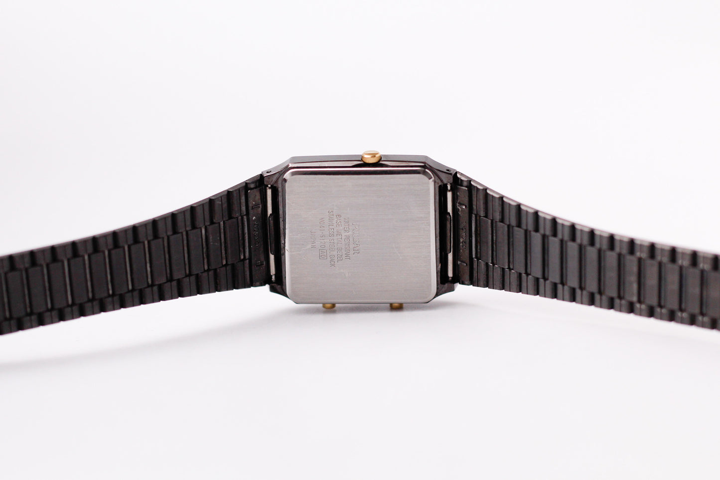1991 Pulsar Ana-Digi Gray Sunburst Dial Men's Wrist-Watch