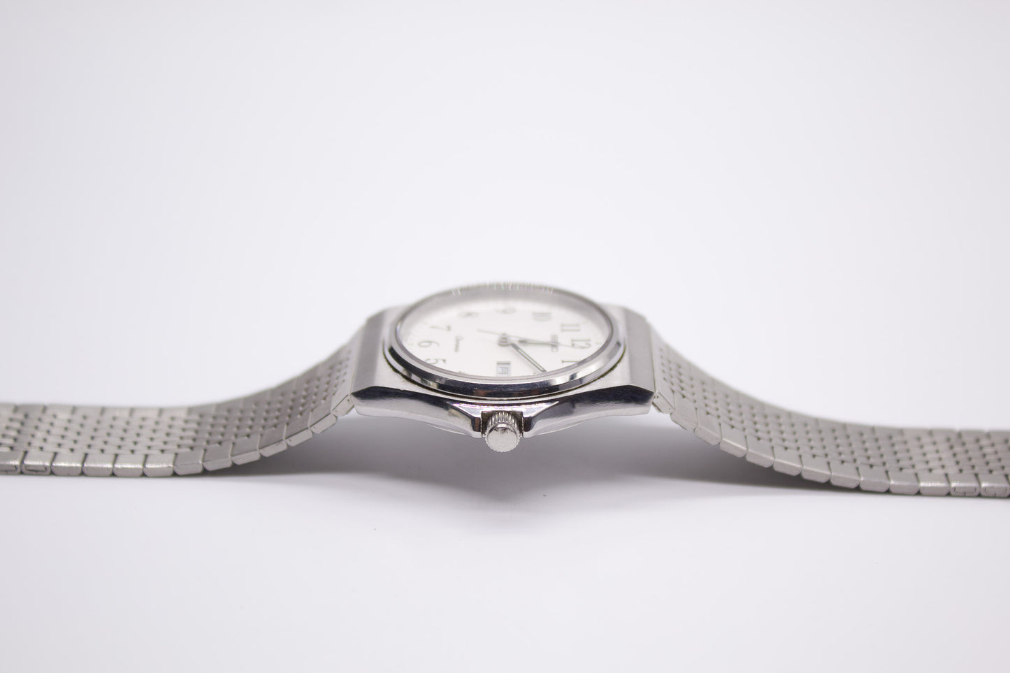 1982 Seiko Chronos Silver Dial Men's Wrist-Watch
