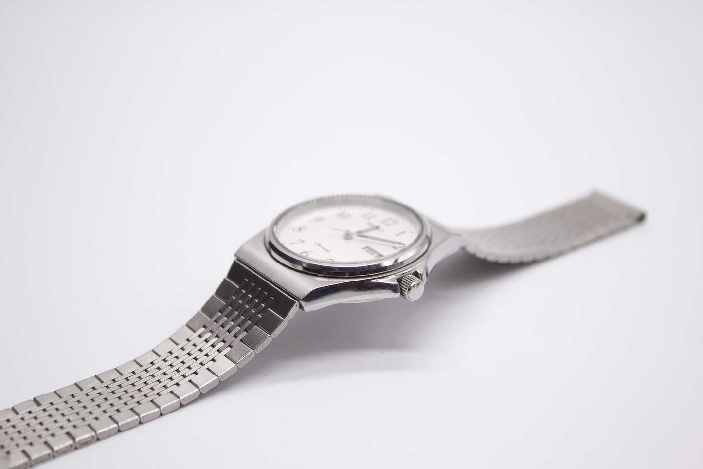 1982 Seiko Chronos Silver Dial Men's Wrist-Watch