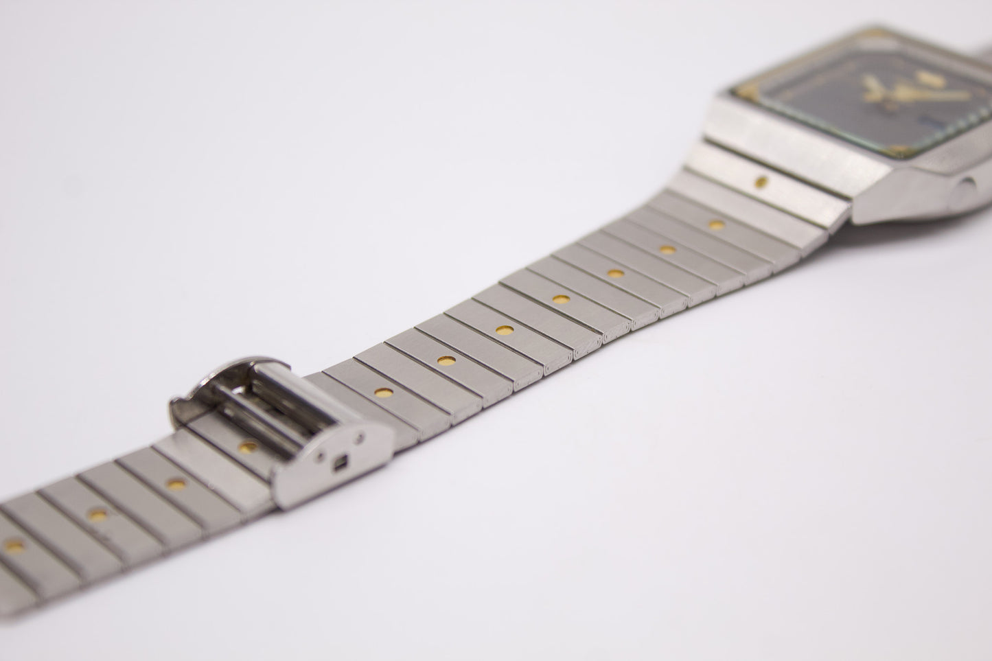 1995 Seiko 5 Automatic TV Straight Grain Gray Dial Men's Wrist-Watch