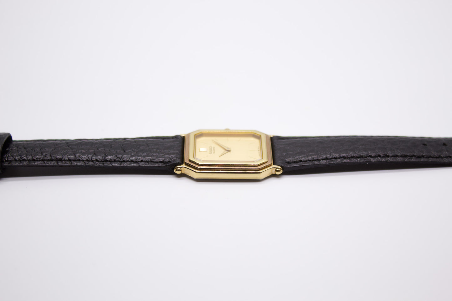 1985 Seiko 'Tank' Gold Toned Men's Wrist-Watch