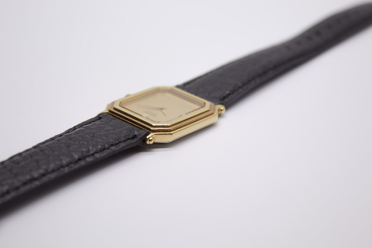 1985 Seiko 'Tank' Gold Toned Men's Wrist-Watch