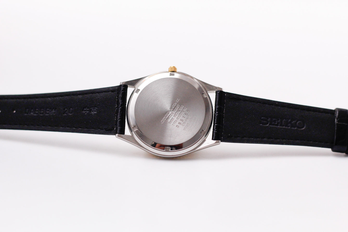 1998 Citizen Baby 'Day-Date' Champagne Sunburst Dial Two Tone Men's Wrist Watch