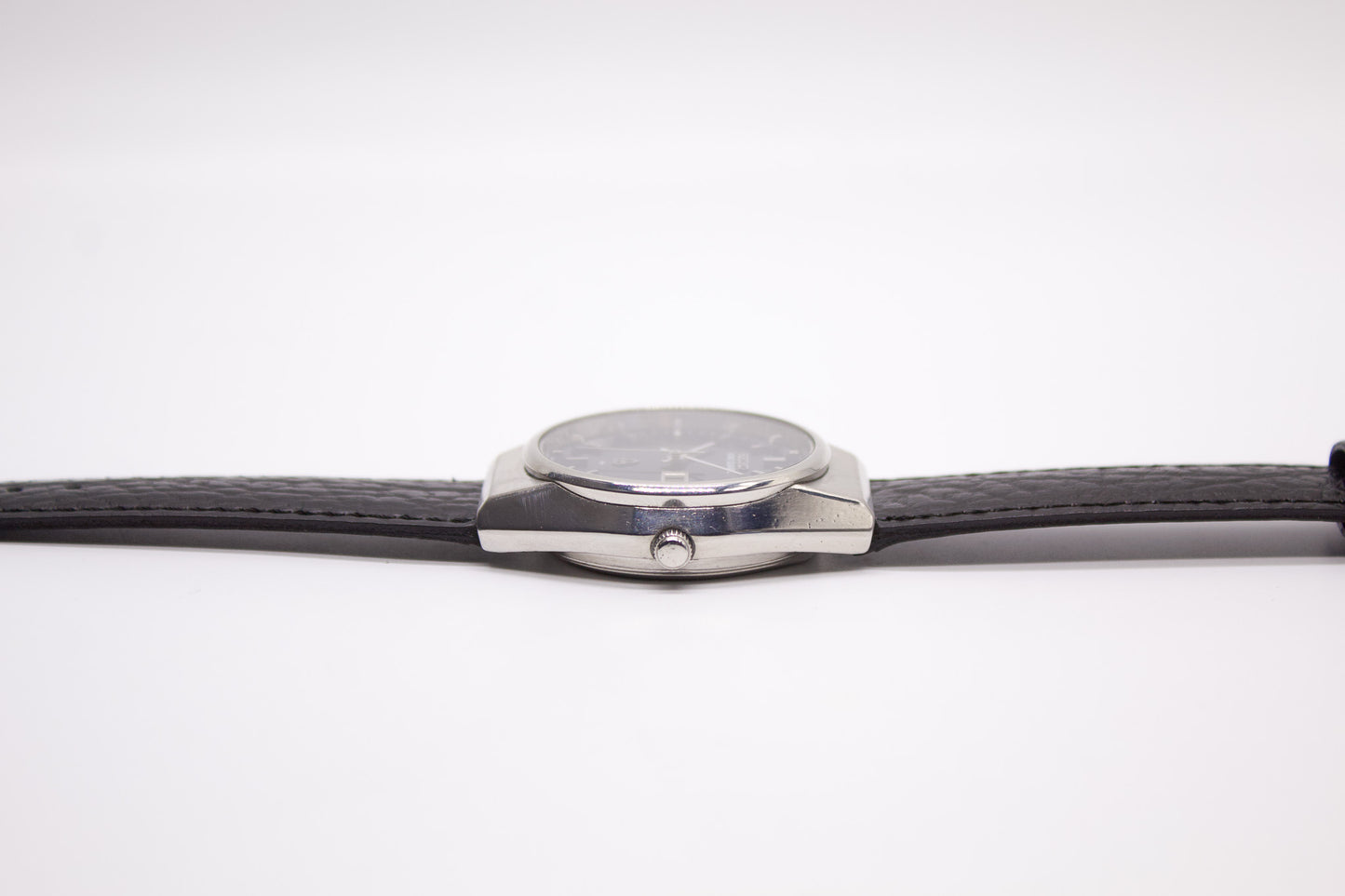 1976 Seiko King Quartz Marine Blue Sunburst Dial Men's Wrist-Watch