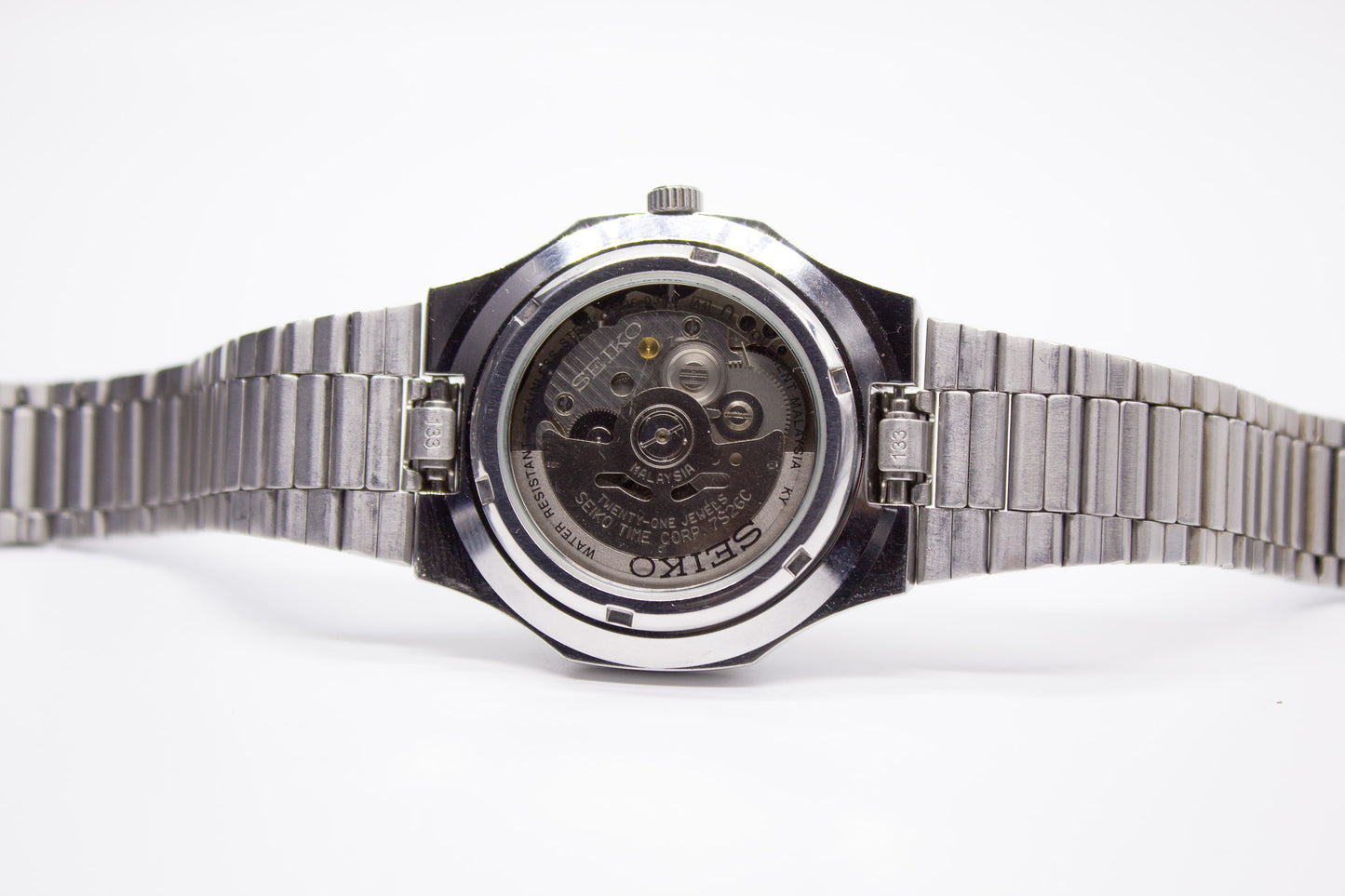 Seiko 5 'Seikonaut' Black Sunburst Dial Men's Wrist-Watch