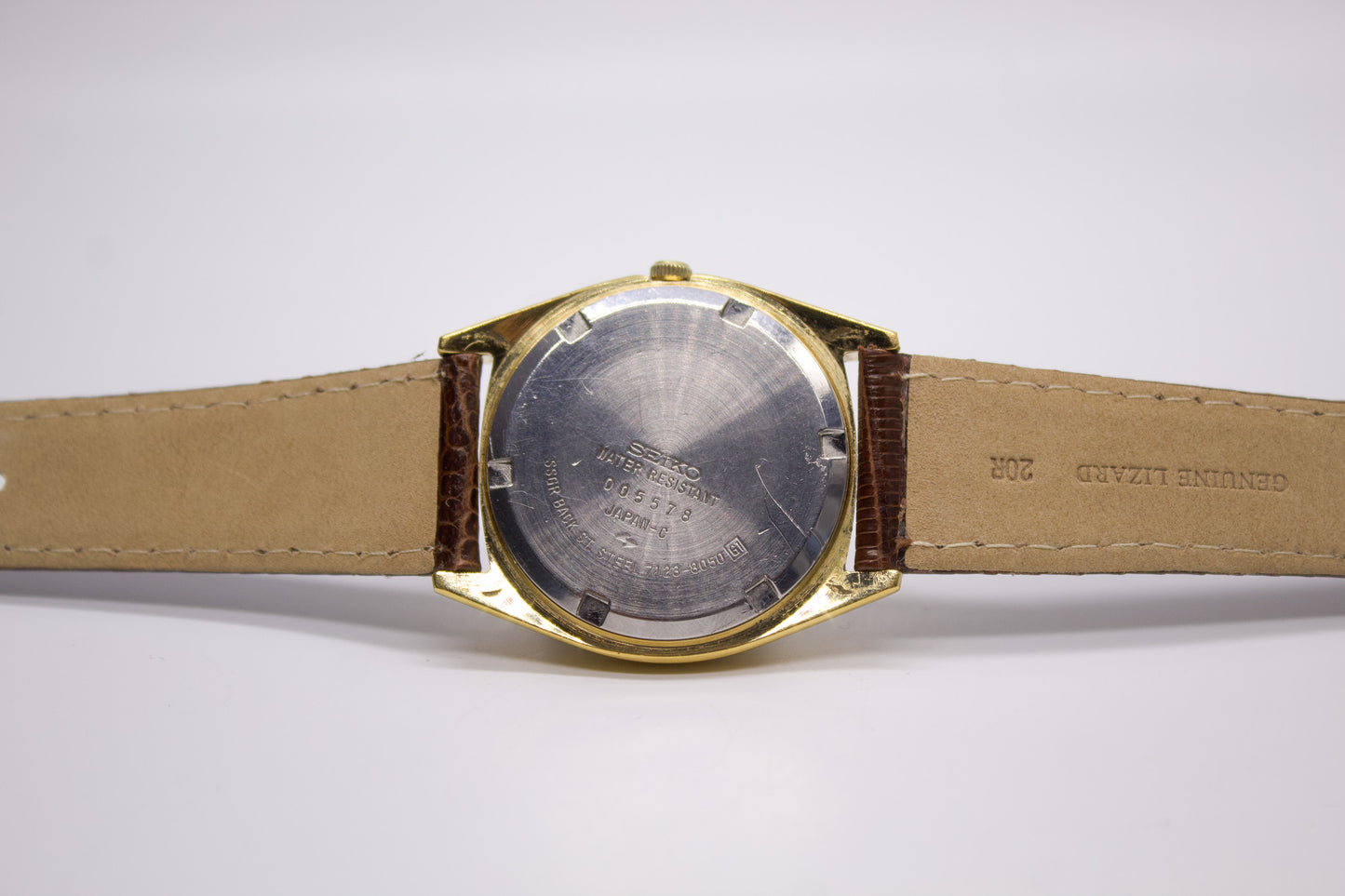 1980 Seiko Quartz 'Baby Day-Date' Golden Sunburst Dial Men's Wrist-Watch