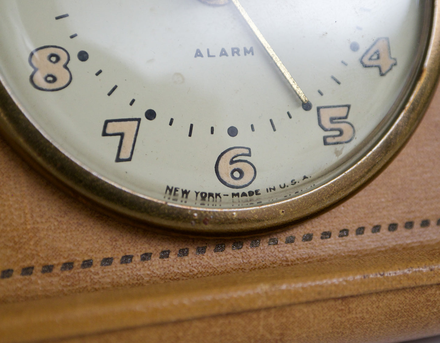 Vintage US Made Florn Mechanical Alarm Clock Decoration Piece