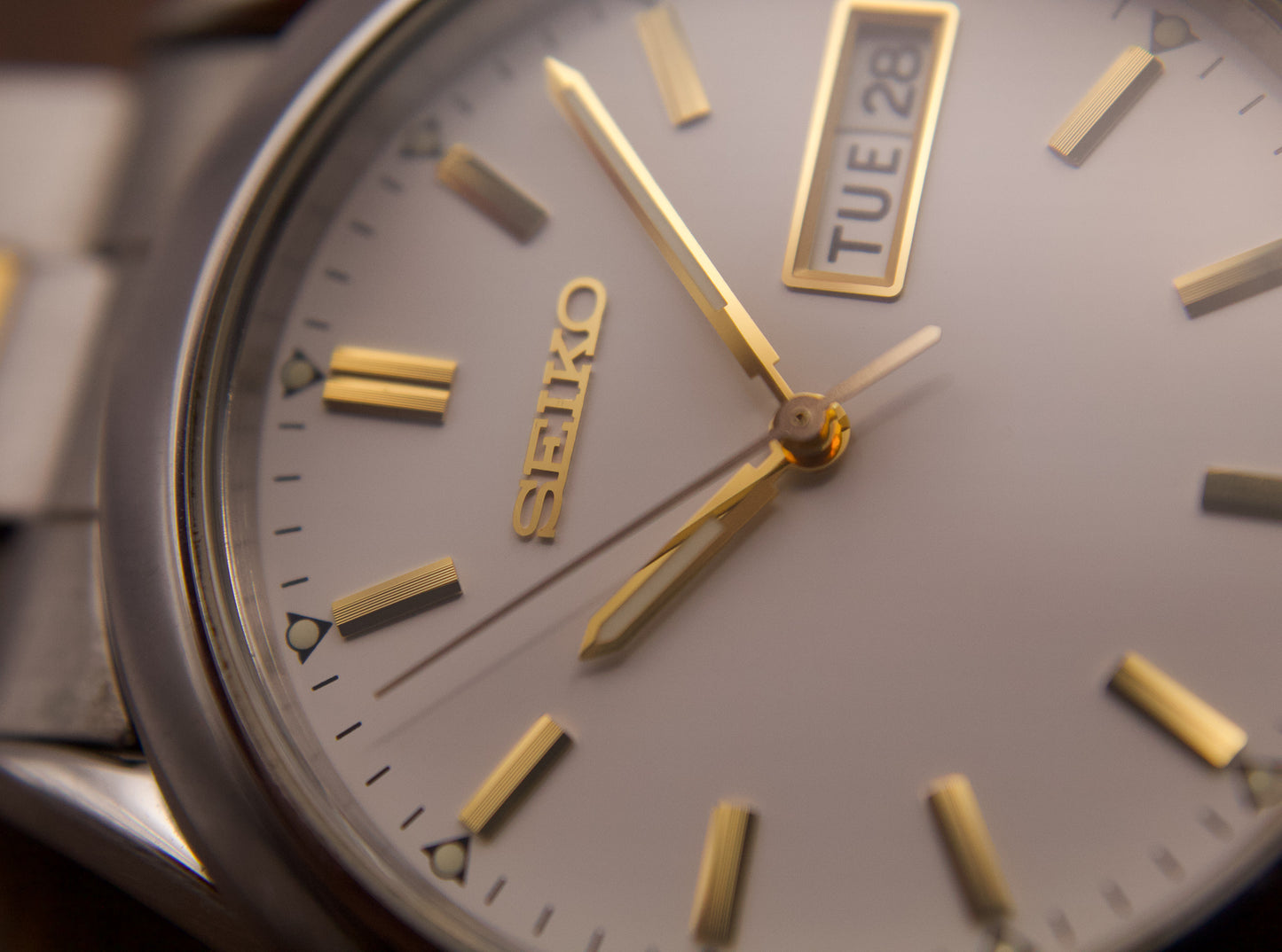 1994 Seiko Two Tone Men's Quartz Wrist Watch