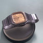 [Reserved] 1985 Seiko Chronos 'Baby Santos' Textured Golden Dial Men's Wrist-Watch