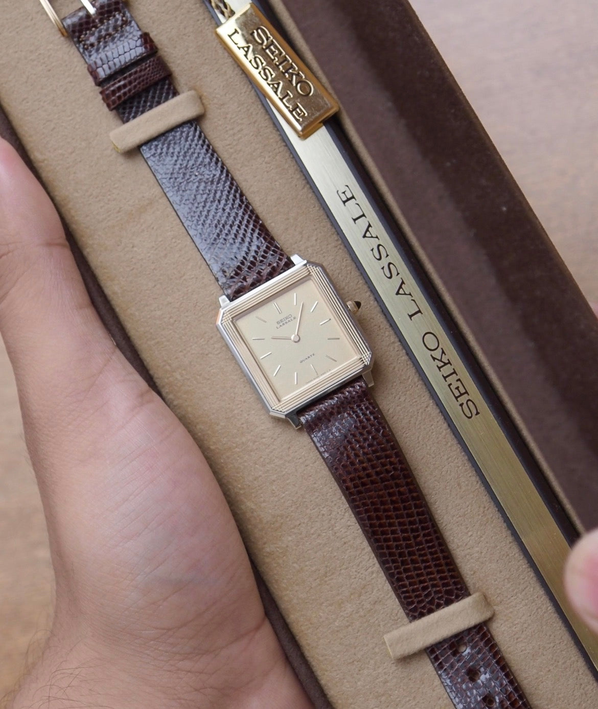 [Reserved] 1980 Seiko Lassale Two Tone Men’s Wrist-Watch Full-Set