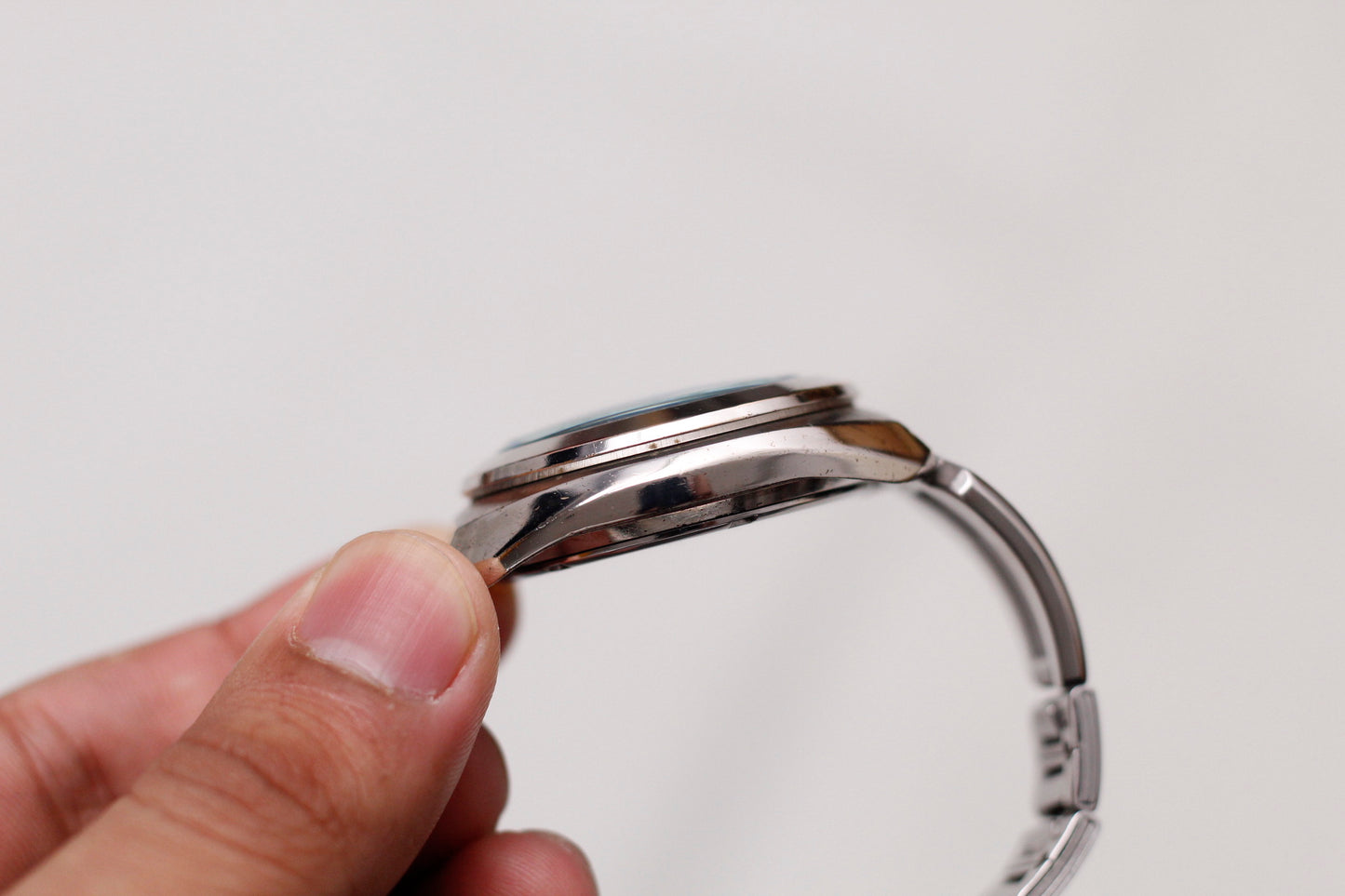 2006 Alba 'AKA' Quartz Sky Blue Sunburst Dial Chronograph Men's Wrist-Watch