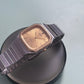 [Reserved] 1985 Seiko Chronos 'Baby Santos' Textured Golden Dial Men's Wrist-Watch