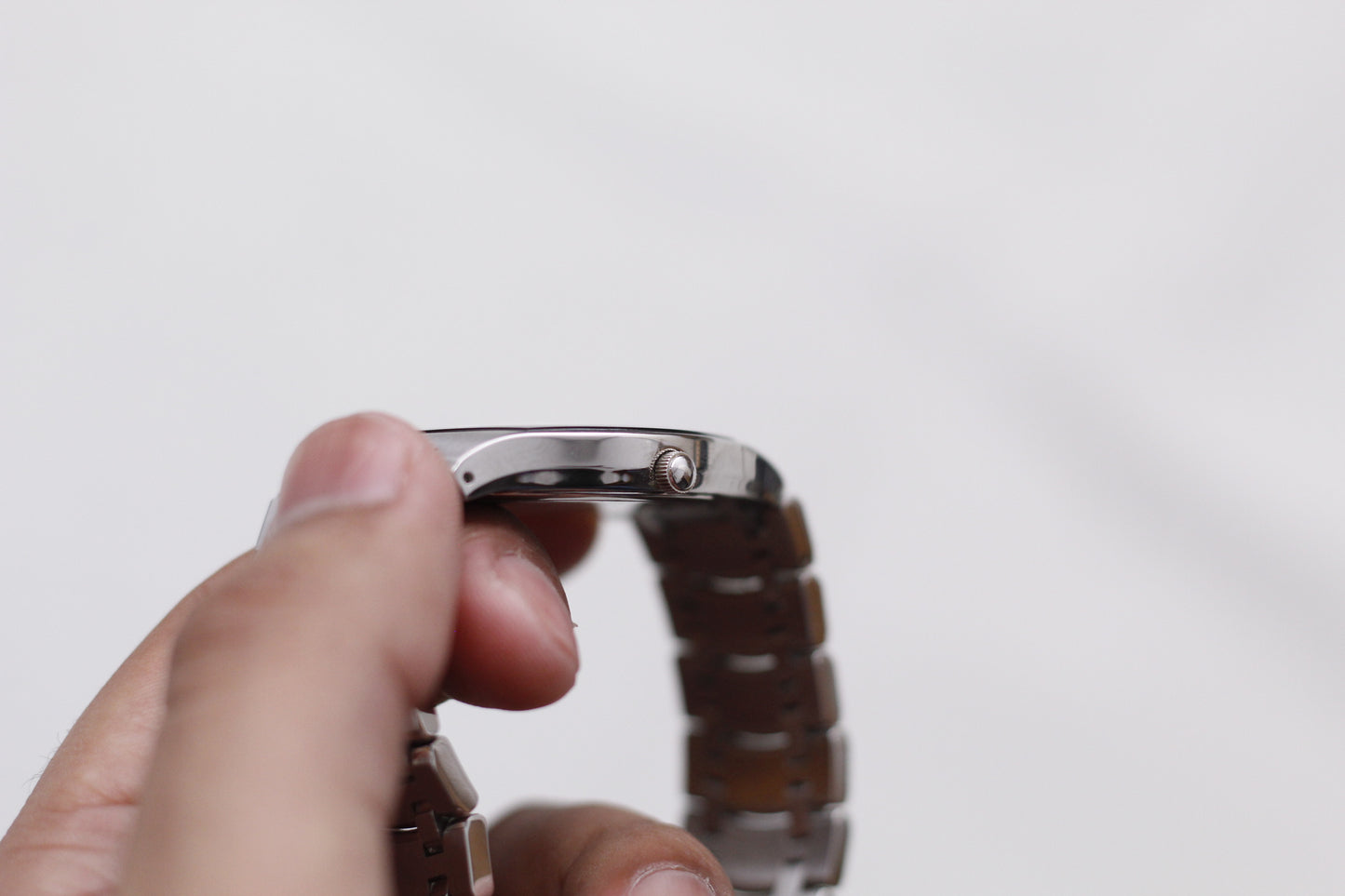 2000s Wittnauer Quartz Inky Black Gemstone Dial Men's Wrist-Watch W/Box & Papers