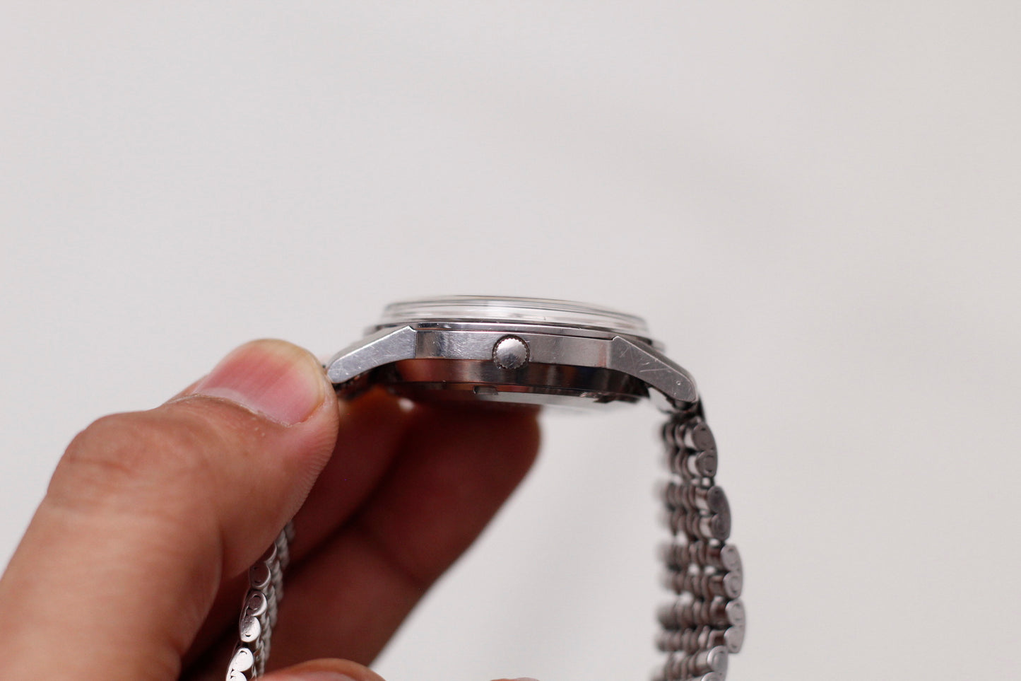 [Serviced] 1968 Seiko Automatic Silver Sunburst Men's Wrist-Watch