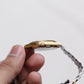 [New Old Stock] 1986 Seiko SQ Quartz Brushed Golden Logo Dial Men's Wrist-Watch W/Tag