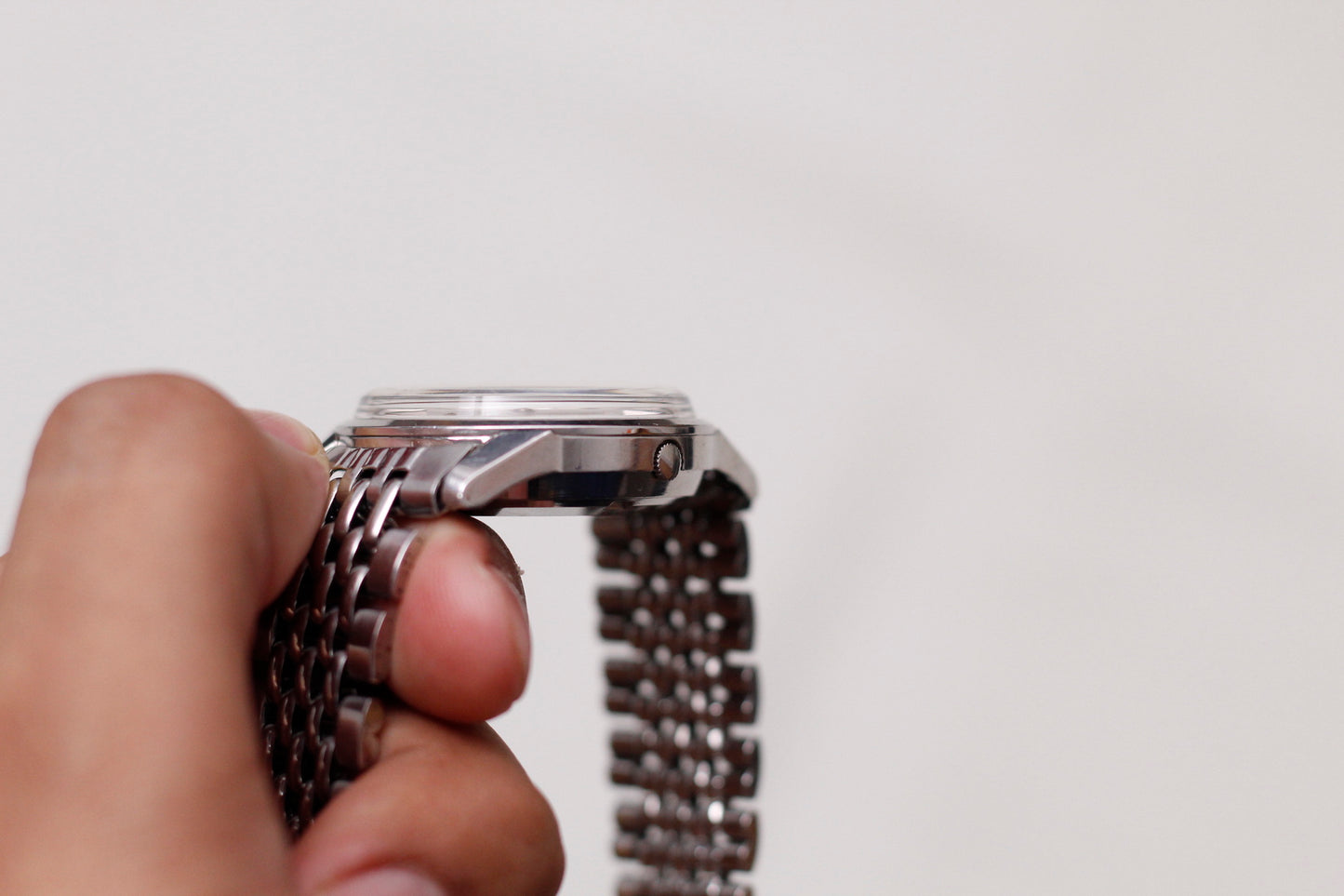 [Serviced] 1968 Seiko Automatic Silver Sunburst Men's Wrist-Watch