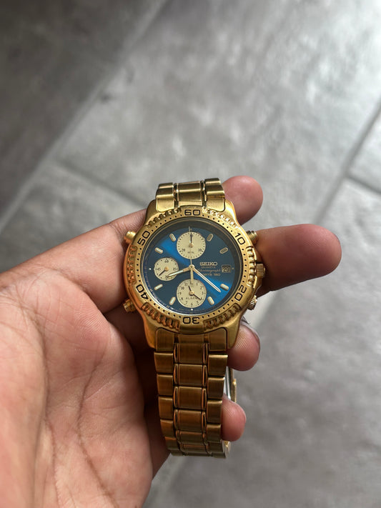 [Reserved] 2001 Seiko Quartz Chronograph-Alarm Men’s Wrist-Watch