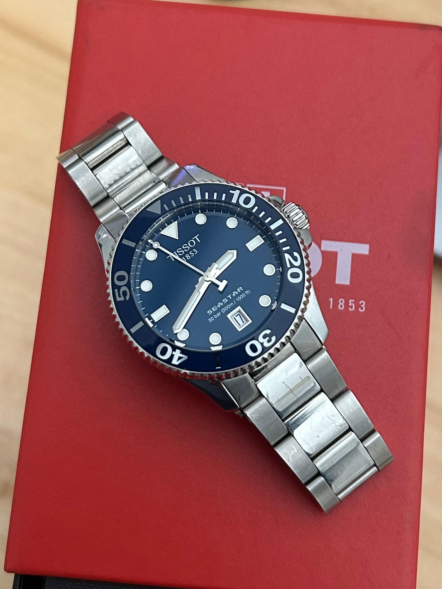 Tissot Seastar W/Box & Papers