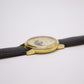 1991 Pulsar Quartz Moonphase Golden Dial Men's Wrist-Watch