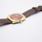 [Serviced] 1970s Wittnauer Automatic Light Red Dial Men's Wrist-Watch