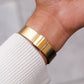 1985 Seiko Quartz White Roman Dial Golden Tank Men's Wrist-Watch W/Box