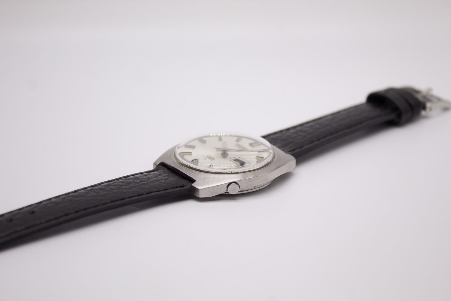 [Serviced] 1968 Seiko DX Automatic Silver Sunburst Men's Wrist-Watch