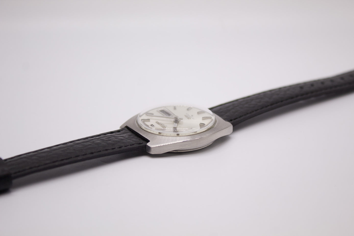 [Serviced] 1968 Seiko DX Automatic Silver Sunburst Men's Wrist-Watch