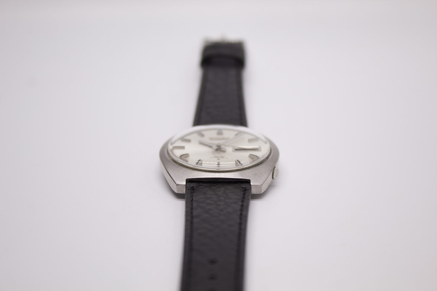 [Serviced] 1968 Seiko DX Automatic Silver Sunburst Men's Wrist-Watch