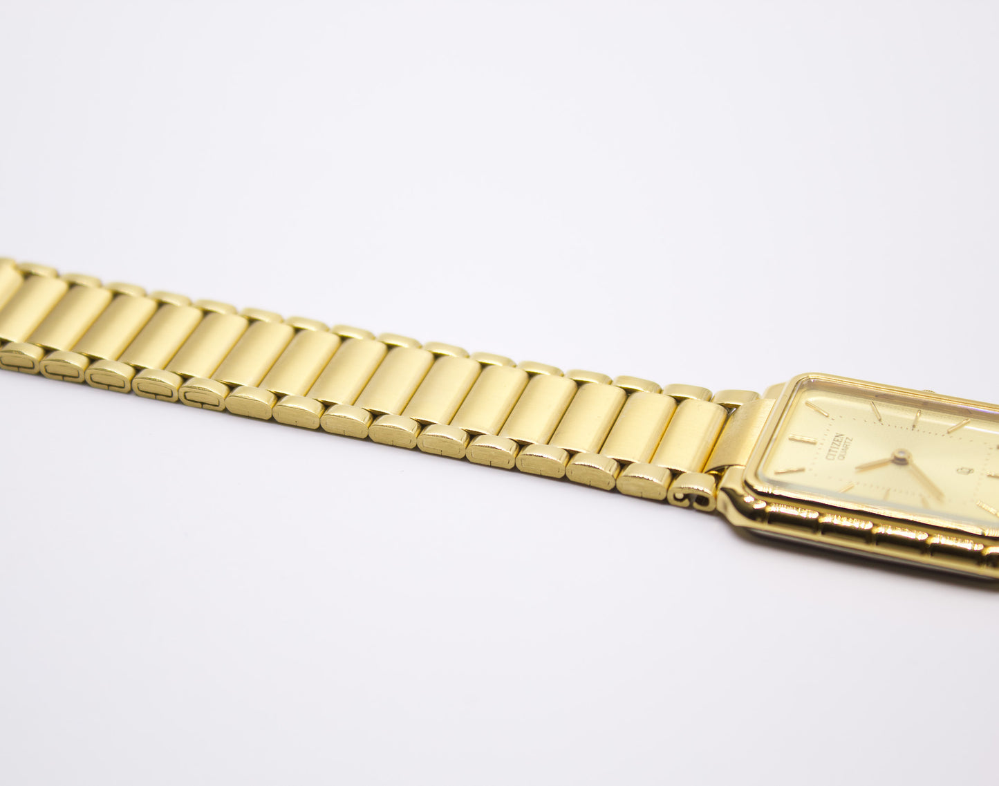 [Mint] 1990s Citizen Gold Toned Tank Men's Wrist-Watch