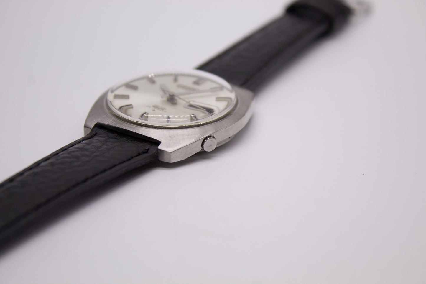 [Serviced] 1968 Seiko DX Automatic Silver Sunburst Men's Wrist-Watch