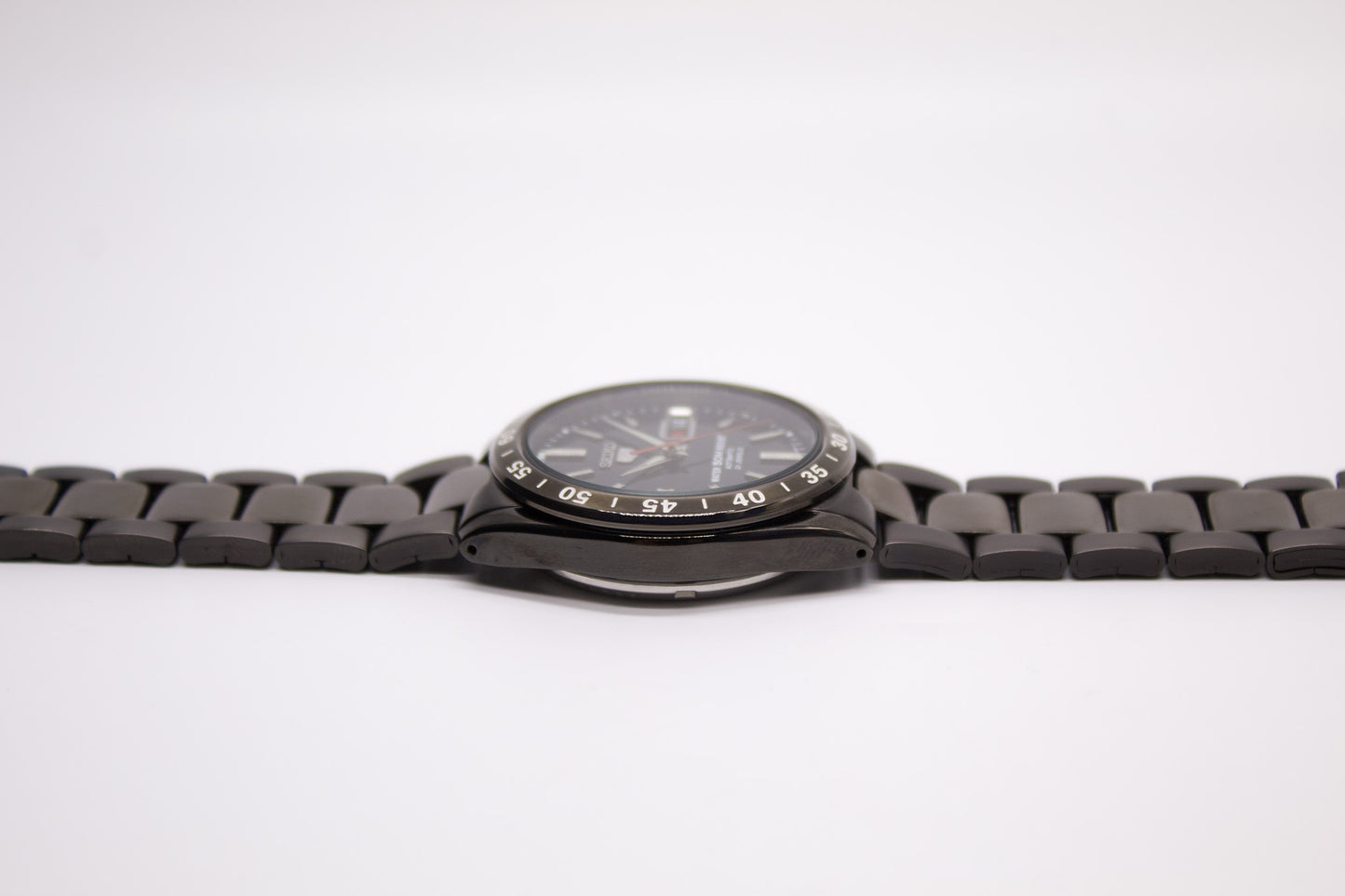 [Near Mint] 2012 Seiko 5 Automatic Deep Ink Black Dial Men's Wrist-Watch