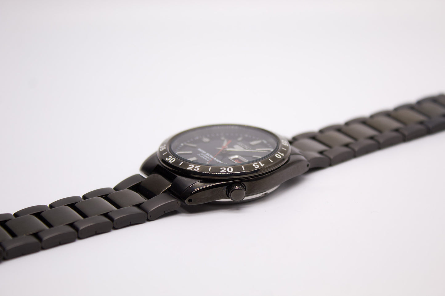 [Near Mint] 2012 Seiko 5 Automatic Deep Ink Black Dial Men's Wrist-Watch