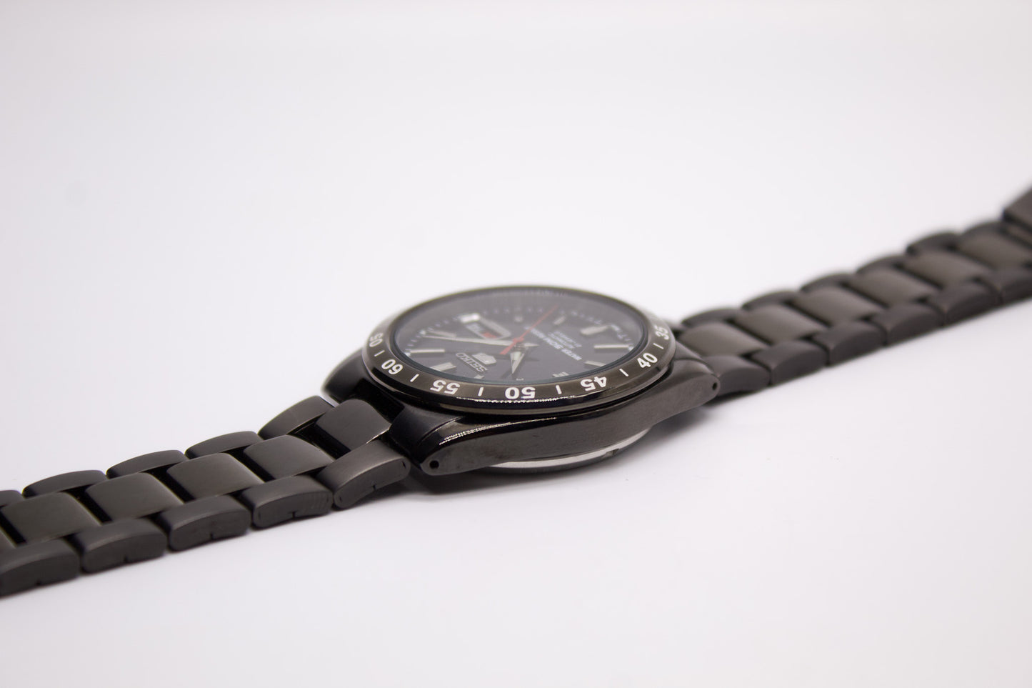 [Near Mint] 2012 Seiko 5 Automatic Deep Ink Black Dial Men's Wrist-Watch