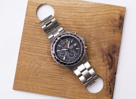 2008 Seiko 'Baby Flightmaster' Chronograph Men's Wrist-Watch