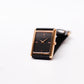 1984 Seiko Quartz Textured Gray Dial Tank Men's Wrist-Watch