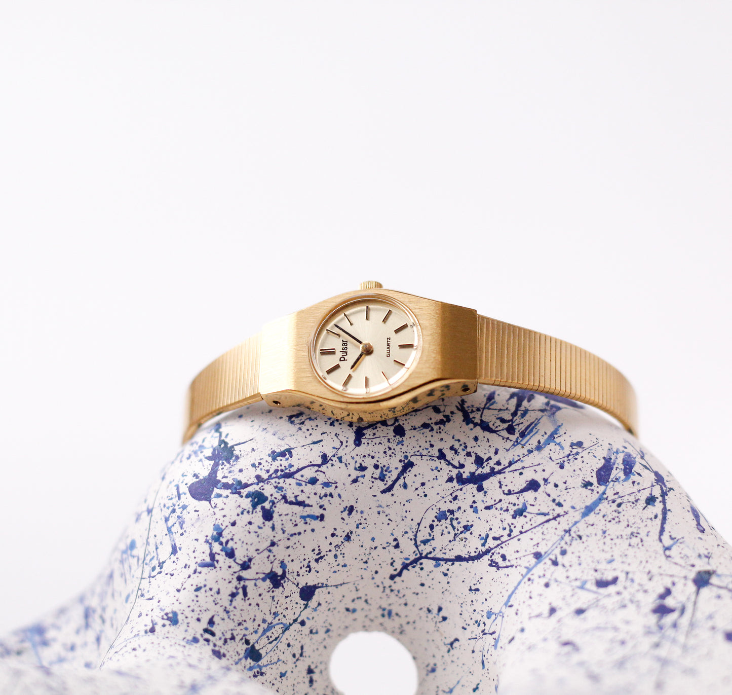1994 Pulsar Quartz Brilliant Golden Sunburst Dial Ladies' Wrist-Watch