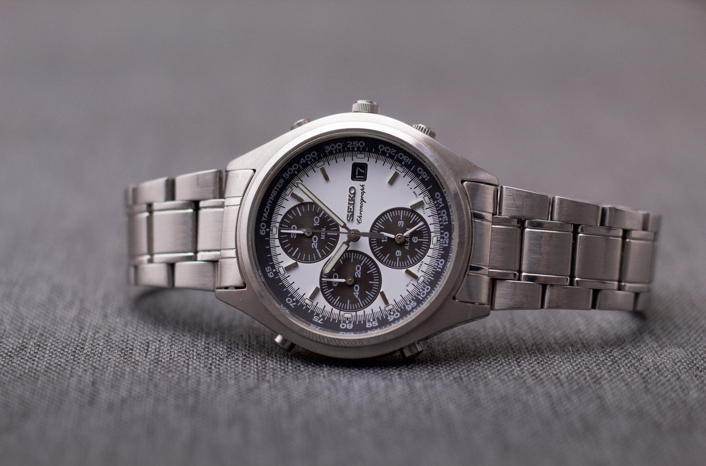 1996 Seiko Quartz Chronograph 'Panda Dial' Men's Wrist-Watch