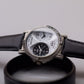 2000s Geo-Star Quartz Dual Time-Zone Panda Dial Men's Wrist-Watch