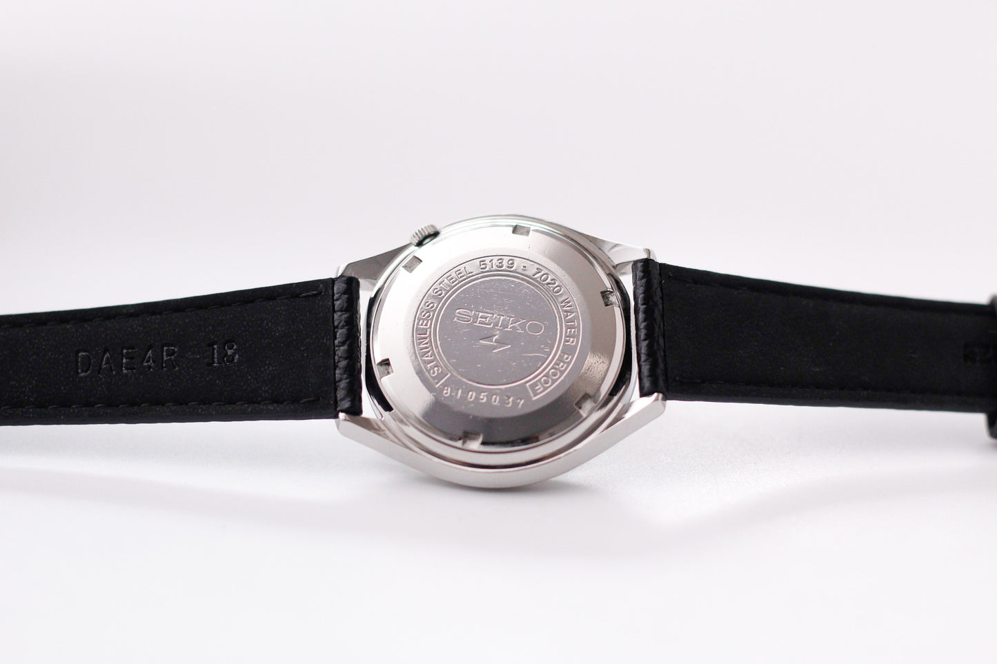 [Serviced] 1968 Seiko 5 Deluxe Silver Sunburst Dial Men's Wrist Watch