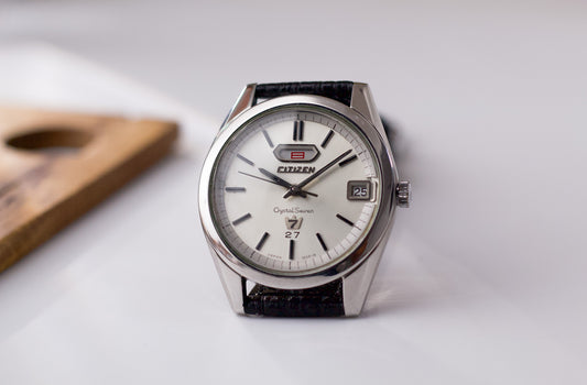 1967 Citizen Automatic Crystal 7 Silver Sunburst Dial Men's Wrist-Watch