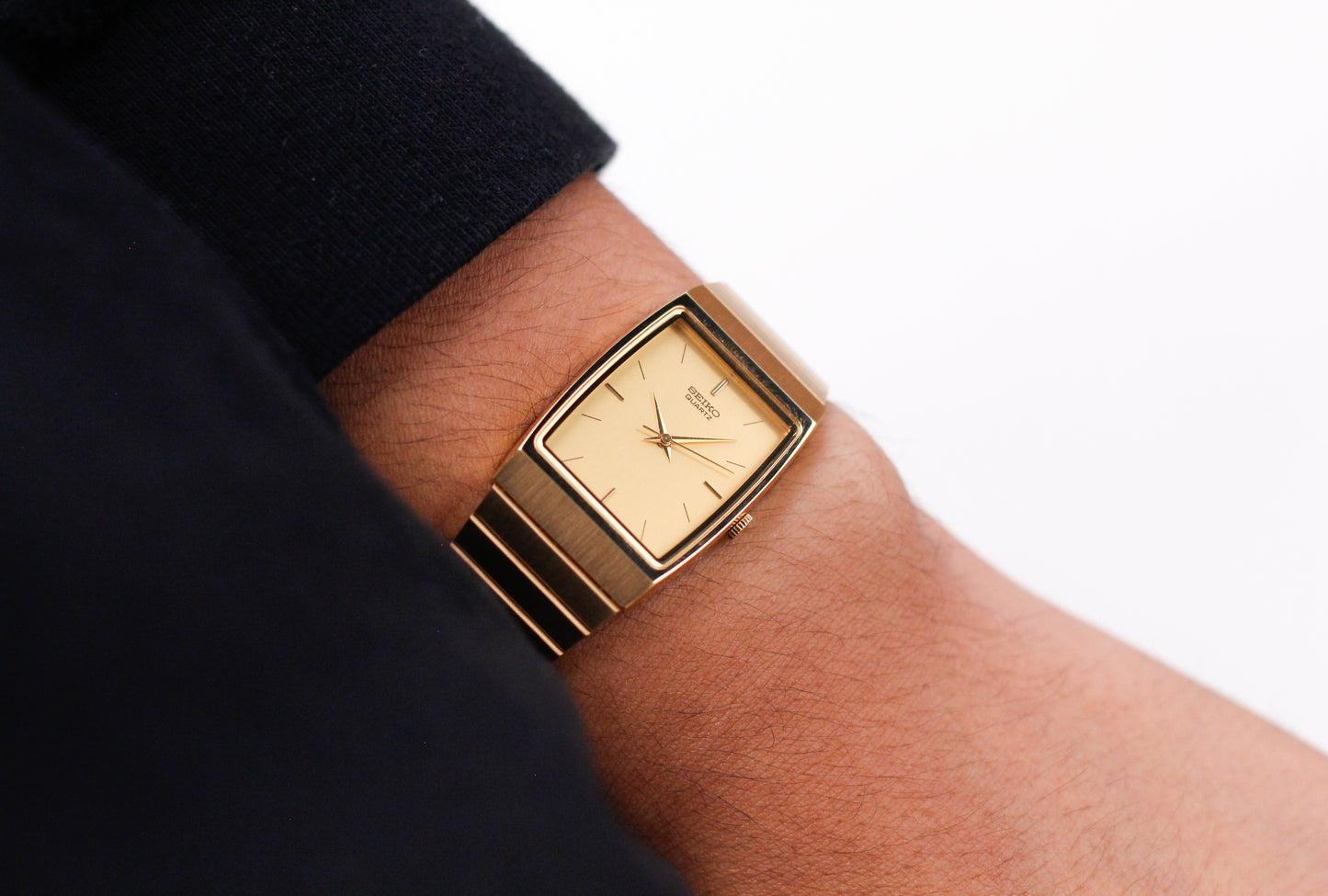 1988 Seiko Quartz Golden Tank Men's Wrist Watch